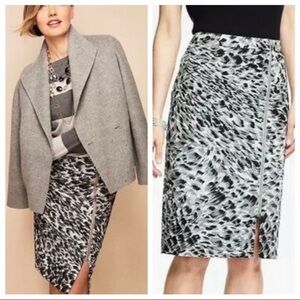 Talbots Animal Print Skirt